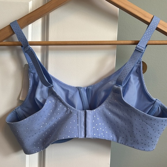 NWT Wacoal Women's Back Appeal Underwire Bra, blue hydrangea, - Picture 5 of 5